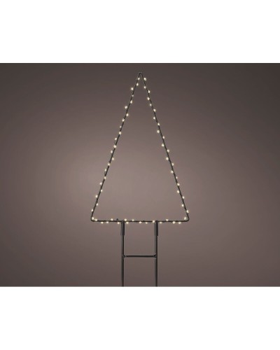 Lumineo Christmas Tree Light Decoration 18 x 27 cm Metal with MicroLEDs
